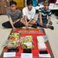 Tiga kurir narkoba dengan barang bukti 7,34 kilogram sabu yang hendak diedarkan. (Foto: Isitimewa)