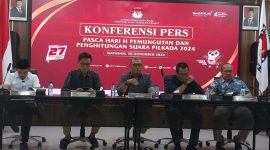 KPU NTB mengadakan konferensi pers untuk memastikan bahwa rekapitulasi suara Pilkada 2024 berlangsung tepat waktu. Hasil resmi dijadwalkan rilis pada 15 Desember 2024. (Foto: istimewa)
