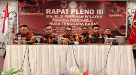 Rapat Pleno III MPW Pemuda Pancasila NTB: Penguatan kepengurusan untuk membangun organisasi yang solid, militan, dan berintegritas, dipimpin Ketua MPW, Eddy Sophiaan. (Foto: istimewa)