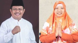 Pasangan calon (Paslon) nomor urut 4, H. Lalu Ahmad Zaini dan Hj. Nurul Adha (LAZ-Adha). (Foto: istimewa)