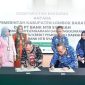 Foto : Penandatanganan nota kerja sama antara Pemerintah Kabupaten Lombok Barat dan Bank NTB Syariah, yang menandai peluncuran Kartu Kredit Pemerintah Daerah (KKPD) untuk memperbaiki pengelolaan keuangan daerah.