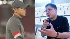 Potret pelatih Timnas Indonesia, Shin Tae-yong, dan pundit sepak bola Tanah Air, Bung Towel. (Instagram.com/@shintaeyong7777 - @bungtowel8)