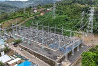 Aerial view Gardu Induk 150 kV Kolaka Ext yang berlokasi di Desa Lalomba Kec. Kolaka, Kab. Kolaka, Sulawesi Tenggara. (Foto: Dok. PLN)
