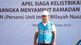 PLN NTB menggelar Apel Siaga untuk memastikan pasokan listrik tetap stabil selama Ramadan dan Idulfitri 1446 H. (Foto: Dok. PLN)
