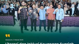 Bank NTB Syariah gelar edukasi keuangan bagi 150 pedagang asongan NTB guna meningkatkan literasi keuangan syariah dan akses perbankan. (Foto: Istimewa)