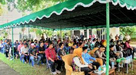 Warga antusias hadiri peluncuran Program Tanggungan Bunga Pemkab KLU bersama Bank NTB Syariah, Kamis (10/4/2025). (Foto: Istimewa)