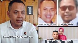 Tiga nama, satu malam kelam: Kompol YG, Ipda HC, dan Brigadir Nurhadi terjerat dalam pusaran pesta narkoba yang berujung kematian di Gili Trawangan. (Foto: Istimewa)