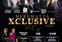 Poster resmi Merumatta Xclusive Party Vol.3. Catat tanggalnya: 9 Agustus 2025. Senggigi akan terbakar dalam dentuman musik dan kemewahan malam! . (Foto: Istimewa)