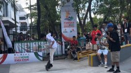 Rangga, atlet muda Aceh, raih emas Game of Skate FORNAS VIII dan terpukau keindahan Lombok usai berlaga di Udayana. (Foto: Istimewa)