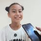 Miu Anantamaya Pranoto, dancer cilik penuh talenta, usai menampilkan aksi memukau dan meraih dua medali emas di FORNAS VIII 2025 di Mataram. (Foto: Istimewa)