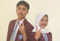 Paslon 2 Galih–Alfina raih 760 suara (56,5%) dan resmi terpilih sebagai Ketua-Wakil Ketua OSIS SMAN 1 Narmada periode 2025–2026. (Foto: Istimewa)