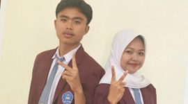 Paslon 2 Galih–Alfina raih 760 suara (56,5%) dan resmi terpilih sebagai Ketua-Wakil Ketua OSIS SMAN 1 Narmada periode 2025–2026. (Foto: Istimewa)