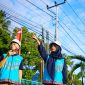 PLN NTB ingatkan warga jaga jarak aman dekorasi Agustusan dari kabel listrik demi perayaan meriah tanpa bahaya. (Foto: Dok. PLN)