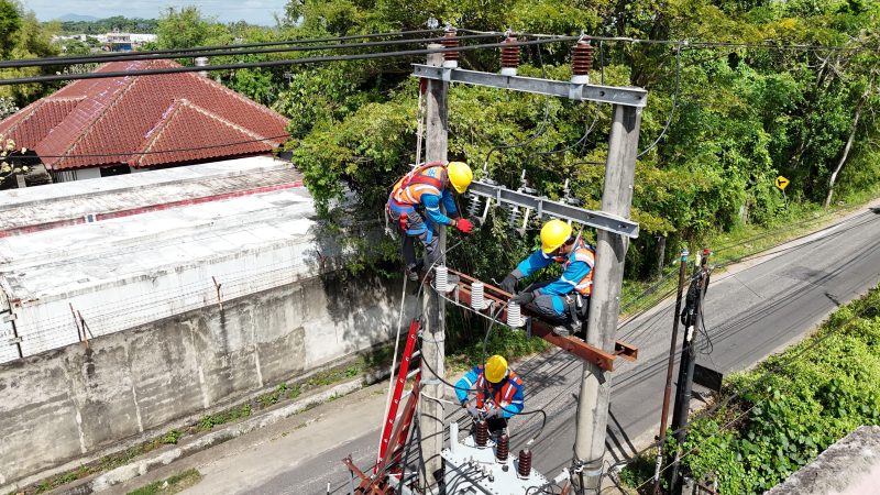 Di bawah terik matahari, teknisi PLN berjibaku menjaga keandalan listrik NTB. Kolaborasi ini menjadi bagian dari komitmen layanan terbaik untuk masyarakat. (Dok. PLN)