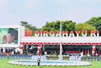 suasana pelaksanaan Upacara Peringatan Detik-Detik Proklamasi di Istana Merdeka, Minggu (17/08). (Foto: Dok. PLN)