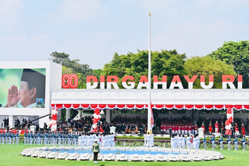 suasana pelaksanaan Upacara Peringatan Detik-Detik Proklamasi di Istana Merdeka, Minggu (17/08). (Foto: Dok. PLN)