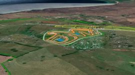 Desain lintasan MXGP Samota dari udara, lokasi yang kini terseret dugaan skandal pembelian lahan miliaran rupiah. (Foto: Istimewa)