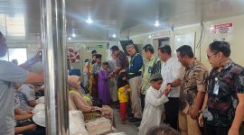 Manajemen ASDP Lembar berbagi kebahagiaan dengan anak yatim dalam acara syukuran selesainya docking KMP Roditha, Kamis (11/9/2025). (Foto: Istimewa)