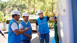 Delegasi Balkan kagumi mikrohidro Lombok. PLN UIW NTB tunjukkan potensi energi hijau NTB, buka peluang kolaborasi investasi & riset global. (Foto: Dok. PLN)