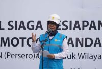 General Manager PLN UIW NTB, Sri Heny Purwanti, pimpin langsung Apel Siaga untuk jaga keandalan listrik ajang internasional. (Foto: Dok. PLN)