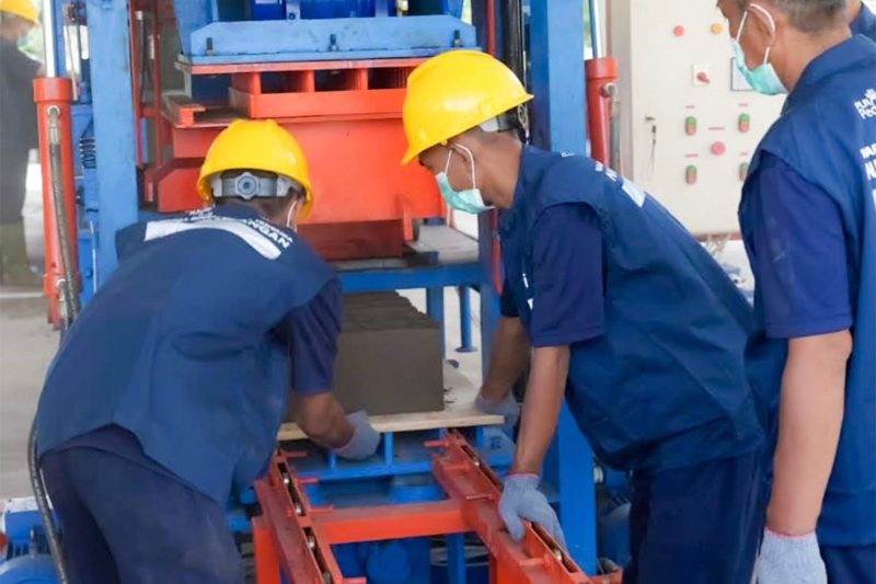 Transformasi Lapas Nusakambangan: dari limbah FABA lahir produk konstruksi bernilai ekonomi. (Foto: Dok. PLN)