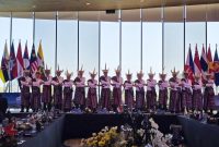 Head of Delegations saat menghadiri The 41st HAPUA Council Meeting di Labuan Bajo, Kabupaten Manggarai Barat, Nusa Tenggara Timur, sebagai wujud kolaborasi lintas negara Asia Tenggara dalam memperkuat sistem interkoneksi kelistrikan di kawasan. (Foto: Istimewa)