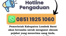 Inspektorat Kabupaten Lombok Barat resmi membuka layanan hotline pengaduan bagi tenaga honorer non-database yang sebelumnya dimintai uang saat proses rekrutmen. Pemerintah menegaskan komitmennya untuk menindak tegas oknum yang terlibat serta menjamin kerahasiaan identitas setiap pelapor. (Foto: Istimewa)