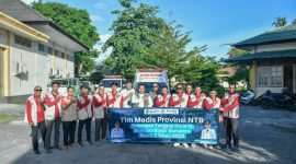 Pelepasan Tim Medis NTB batch kedua menuju Aceh dengan dukungan armada ambulans dari Bank NTB Syariah.(Foto: Istimewa)