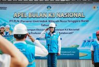 General Manager PLN UIW NTB memimpin Apel Bulan K3 Nasional 2026, menegaskan komitmen membangun ekosistem K3 yang profesional, andal, dan kolaboratif.(Dok. PLN)