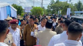 Suasana pengamanan dan penyambutan Gubernur NTB serta Gubernur NTT tampak di sela agenda nasional di Banjarbaru, Kalimantan Selatan, Senin (12/1/2026), jelang pertemuan dengan Presiden RI membahas dukungan PON XXII 2028.(Foto: Istimewa)