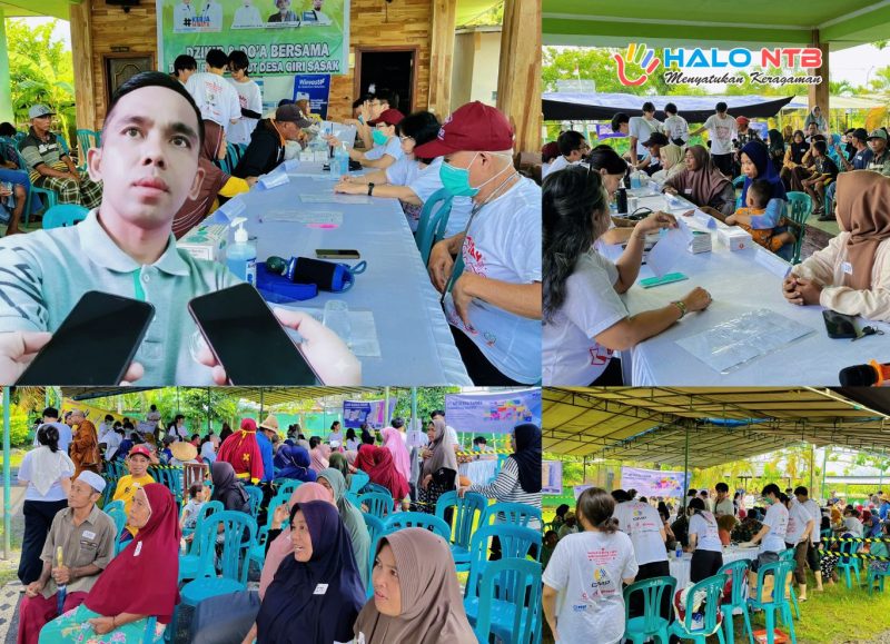 Warga Desa Giri Sasak, Kecamatan Kuripan, Lombok Barat, tampak antusias mengikuti layanan kesehatan gratis dalam kegiatan Metta Day ke-31 yang digelar Universitas Tarumanagara (Untar) Jakarta, Kamis (22/1/2026). Program berskala nasional ini menghadirkan pemeriksaan kesehatan, layanan medis, hingga pembagian obat dan kacamata gratis, bekerja sama dengan Pemerintah Desa Giri Sasak.(Foto: Istimewa)