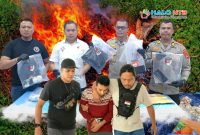 Kabid Humas Polda NTB Kombes Pol Mohammad Kholid saat konferensi pers pengungkapan kasus pembunuhan jasad hangus di Sekotong Barat.(Foto: Dok. Taufik Natanagara)