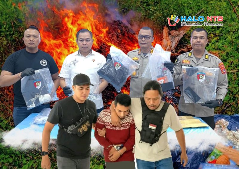 Kabid Humas Polda NTB Kombes Pol Mohammad Kholid saat konferensi pers pengungkapan kasus pembunuhan jasad hangus di Sekotong Barat.(Foto: Dok. Taufik Natanagara)