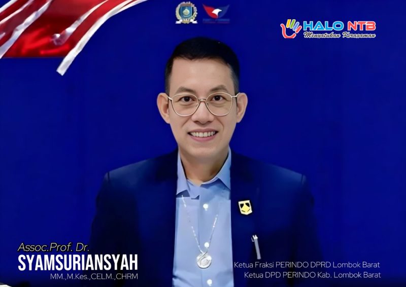 Wakil Ketua Komisi IV DPRD Lombok Barat, Dr. Syamsuriansyah, saat menyampaikan sorotan terkait kondisi infrastruktur pendidikan dan dampaknya terhadap penurunan IPM Lombok Barat.(Foto: Dok. Taufik Natanagara)