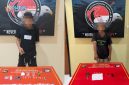 Dua terduga pelaku kasus narkotika diamankan Satresnarkoba Polres Lombok Utara saat gelar perkara di Mapolres setempat, terkait pengungkapan jaringan sabu di Kecamatan Bayan.(Dok.Humas Polda NTB)