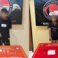 Dua terduga pelaku kasus narkotika diamankan Satresnarkoba Polres Lombok Utara saat gelar perkara di Mapolres setempat, terkait pengungkapan jaringan sabu di Kecamatan Bayan.(Dok.Humas Polda NTB)