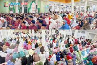 Ribuan jamaah memadati Majelis Badruttamam di Pondok Pesantren Darul Falah Pagutan, Kota Mataram, Minggu (22/2/2026). (Foto istimewa)