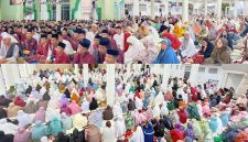 Ribuan jamaah memadati Majelis Badruttamam di Pondok Pesantren Darul Falah Pagutan, Kota Mataram, Minggu (22/2/2026). (Foto istimewa)