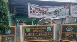 Suasana Kantor Kepala Desa Leseng. Polemik penonaktifan BUMDes mencuat setelah sebagian warga mempertanyakan mekanisme musyawarah dan transparansi kebijakan.(Foto istimewa)
