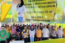 Wakil Ketua DPR RI Sari Yuliati saat menghadiri kegiatan serah terima program pembangunan irigasi aspirasi di Desa Tempos, Lombok Barat, bersama masyarakat dan kelompok tani setempat.(Foto istimewa)