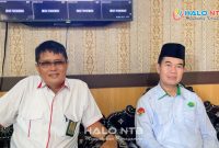 Kepala MAN Lombok Barat H. Kemas Burhan memberikan klarifikasi kepada awak media terkait isu viral siswi yang disebut dilarang mengikuti ujian.(Foto istimewa)