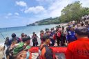 Personel Ditpolairud Polda NTB bersama tim SAR mengevakuasi jasad pria tanpa identitas yang ditemukan mengapung di perairan Senggigi, Lombok Barat, Minggu (8/3/2026).(Dok.Humas Polda NTB)