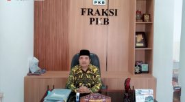 Wakil Ketua Komisi I DPRD Lombok Barat, Hendra Harianto, saat memberikan keterangan terkait keluhan gaji guru PPPK paruh waktu yang hanya Rp250 ribu.(Foto istimewa)