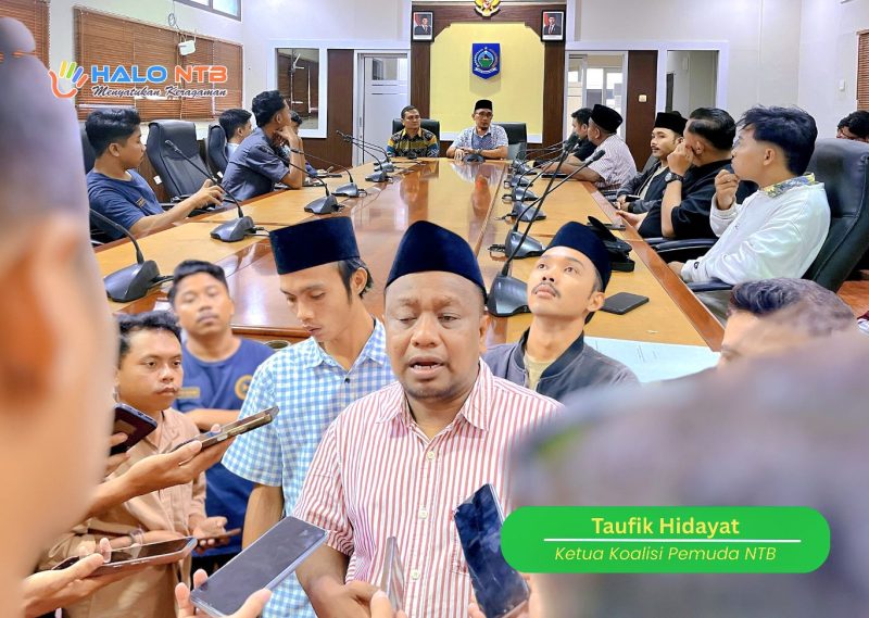 Koalisi Pemuda NTB mengikuti Hearing IPR Jilid III bersama Pemerintah Provinsi NTB di Ruang Anggrek Kantor Gubernur NTB, Kamis (12/3/2026).(Foto istimewa)
