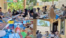 Sejumlah siswa SMAN 1 Lembar tengah menyelesaikan karya lukisan yang akan dipamerkan dalam pameran seni rupa bertema “Suara Karya” di Taman Budaya NTB, Kota Mataram.
(Foto istimewa)