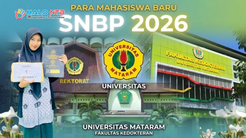 Jasmine Elmira Hakim, siswi MAN Lombok Barat yang berhasil lolos ke Prodi Kedokteran Universitas Mataram melalui jalur SNBP 2026.(Foto: Dok. Taufik Natanagara)