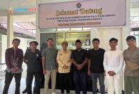 Perwakilan Perhimpunan Pemuda Sasak (PPS) saat menggelar audiensi dengan Kanwil Kementerian Haji dan Umrah NTB di Mataram.(Foto istimewa)