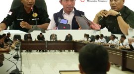 Suasana Rapat Dengar Pendapat (RDP) Komisi III DPRD Lombok Barat bersama DLH dan LSM Kasta NTB yang membahas polemik proyek mesin pengolah sampah Masaro, Rabu (1/4/2026).(Foto: Dok. Taufik Natanagara)