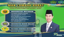 Poster ucapan selamat MAN Lombok Barat atas kelulusan siswa jalur SNBP dan prestasi 2026, dengan delapan siswa diterima di berbagai perguruan tinggi, termasuk Universitas Mataram.(Foto istimewa)
