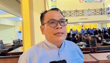 Anggota DPRD Lombok Barat saat memberikan keterangan kepada awak media usai Rapat Paripurna LKPJ Bupati Tahun Anggaran 2025 di Gedung DPRD.(Foto istimewa)